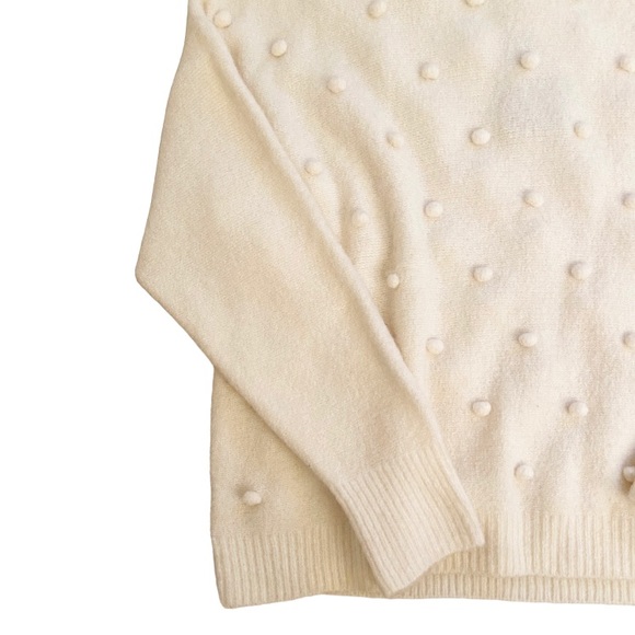 Madewell Bobble Pullover Sweater in Antique Ivory Size Large New - Picture 6 of 7